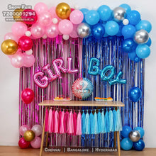 Load image into Gallery viewer, Boy Or Girl Gender Reveal Party Decoration Set for Baby shower party decoration, Express Delivery All Over India . Book Online At The Best Discounted Offer Price, Budget Friendly, Elite Party Decors, Surprise Party Decors, Indoor And Outdoor Party Decor