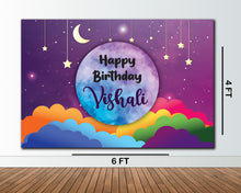 Load image into Gallery viewer, Snow Fair Premium Twinkle Twinkle Theme Backdrop Banner For Kids Birthday