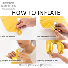 Load image into Gallery viewer, Snow Fair-40 Inches Gold Color Foil Number Balloons for Birthday Party Decoration. Can Float in the air with Helium