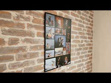 Load and play video in Gallery viewer, One Year - 12 Months Photo Collage Board - For First Birthday - Flamingo Theme - Made of Wooden MDF board