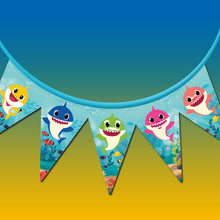 Load image into Gallery viewer, Baby shark combo birthday decor ,theme Baby shark for kits birthday, Baby shark birthday kit, Baby shark home party decor ,Baby shark theme baby name banner customized ,customized Baby shark theme, theme for baby boys and girls birthday party, Baby shark milestone chalkboard and combo kits Express Delivery All Over India . Book Online At The Best Discounted Offer Price, Budget Friendly, Elite Party Decors, Surprise Party Decors, Indoor And Outdoor Party Decor