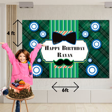 Load image into Gallery viewer, GET THE BEST Little Man 4*6 BIRTHDAY BACKDROP DECORATIONS AND HAPPY BITHRTHDAY BANNER AND THEME BANNERS ,1ST BIRTHDAY DECORATIONS SIMPLE BIRTHDAY DECORATIONS AT HOME ONLINE FROM OUR STORES Little ManTheme BACKDROP BANNERS.HAPPY BIRTHDAY BANNER ALL OVER INDIA.