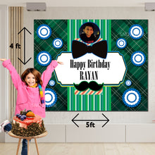 Load image into Gallery viewer, GET THE BEST Little Man 5*4 BIRTHDAY BACKDROP DECORATIONS AND HAPPY BITHRTHDAY BANNER AND THEME BANNERS ,1ST BIRTHDAY DECORATIONS SIMPLE BIRTHDAY DECORATIONS AT HOME ONLINE FROM OUR STORES Little ManTheme BACKDROP BANNERS.HAPPY BIRTHDAY BANNER ALL OVER INDIA.