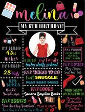 Load image into Gallery viewer, Makeup theme Customized chalkboard