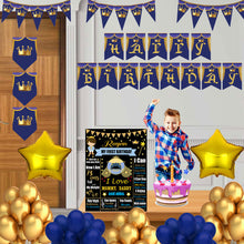 Load image into Gallery viewer, Prince combo birthday decor ,theme Prince for kits birthday, Prince birthday kit, Prince home party decor ,Prince theme baby name banner customized ,customized Prince theme, theme for baby boys and girls birthday party, Prince milestone chalkboard and combo kits Express Delivery All Over India . Book Online At The Best Discounted Offer Price, Budget Friendly, Elite Party Decors, Surprise Party Decors, Indoor And Outdoor Party Decor