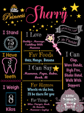 Load image into Gallery viewer, Princess combo birthday decor ,theme Princess for kits birthday, Princess birthday kit, Princess home party decor ,Princess theme baby name banner customized ,customized Princess theme, theme for baby boys and girls birthday party, Princess milestone chalkboard and combo kits Express Delivery All Over India . Book Online At The Best Discounted Offer Price, Budget Friendly, Elite Party Decors, Surprise Party Decors, Indoor And Outdoor Party Decor