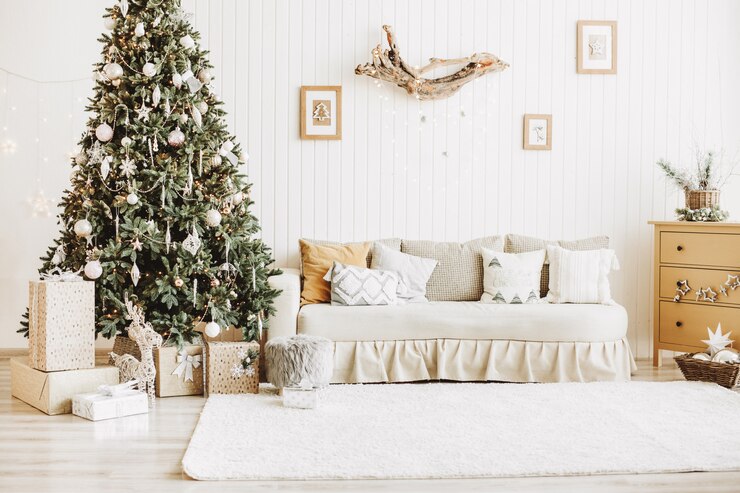 Natural and Neutral Christmas Tree Theme