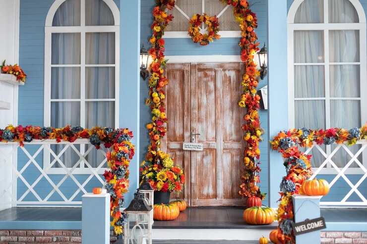 How to Decorate a Front Porch for Fall Christmas