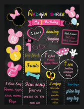 Load image into Gallery viewer, Get Creative: Mickey Theme 1st Birthday Chalkboard - Buy Now in India
