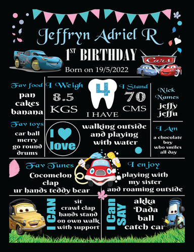 Cars Theme Birthday Party Customized Kids Part