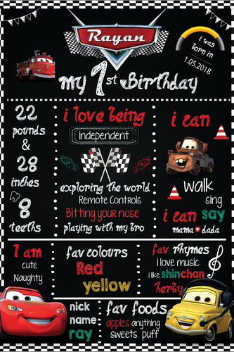 Customized Car Theme Birthday Decorations Available in chennai