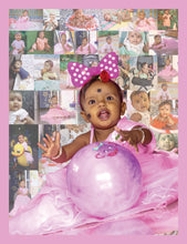 Load image into Gallery viewer, One Year - 12 Months Photo Collage Board  - For First Birthday Model - 25 - Made of Wooden MDF board
