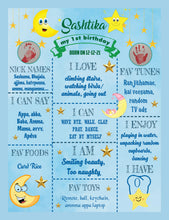 Load image into Gallery viewer, Snow Fair - Star Moon Theme Customized Chalkboard / Milestone Board for Kids Birthday Party - Made of MDF Wooden Board
