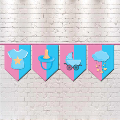 Baby Shower Bunting Banner