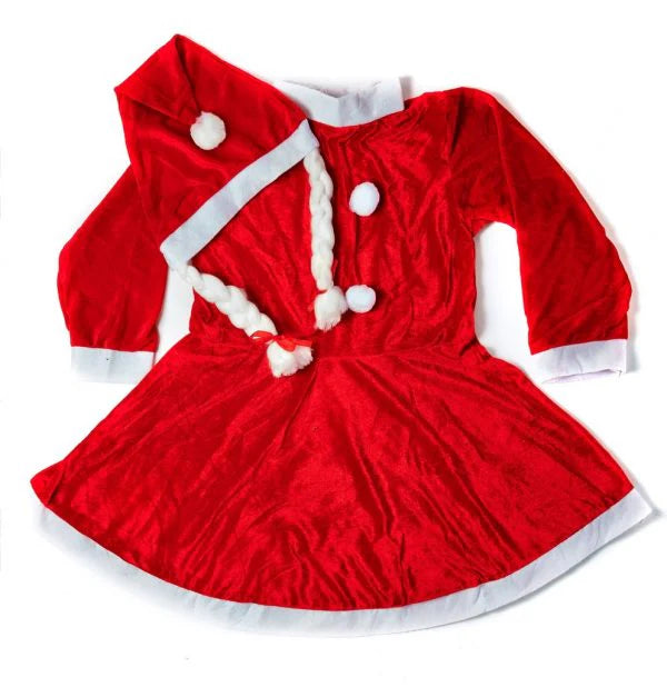 Santa Girl Frock Premium 9-13yrs