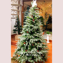 Load image into Gallery viewer, Buy 8ft Snow Kissed Alpine Spruce Artificial Christmas Trees with Decoration Online in India
