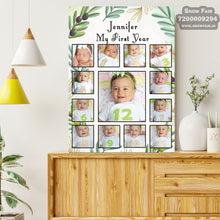 Load image into Gallery viewer, photo collage board,baby collage board ,1 to 12 month baby collage ,collage board in wooden,wall hanging baby photo,theme collage board, customized collage board,free delivery,online combo,combo kit for adults,kids,womens,delivery all over India, budget friendly, elite party decors, surprise party decor,indoor and outdoor party decors
