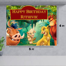 Load image into Gallery viewer, Snow fair Premium Backdrop banners, flex banner for kids birthday, theme backdrop for birthday, theme based backdrop banner , Lion king  theme  back drop,flex banner in Lion king ,Lion king  birthday kit   Express Delivery All Over India . Book Online At The Best Discounted Offer Price, Budget Friendly, Elite Party Decors, Surprise Party Decors, Indoor And Outdoor Party Decor
