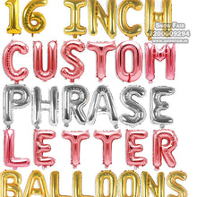 Load image into Gallery viewer, Snow Fair - Custom Phrase 16&quot; Inch Silver Colour Alphabet Letters &amp; Numbers Foil Balloon | Create Your Own Balloon Banner ( Silver)
