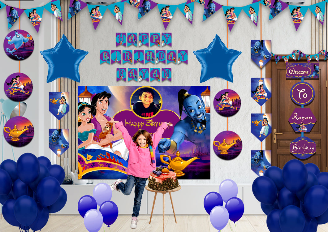 Aladdin Theme Birthday Decoration Combo Kit 2
