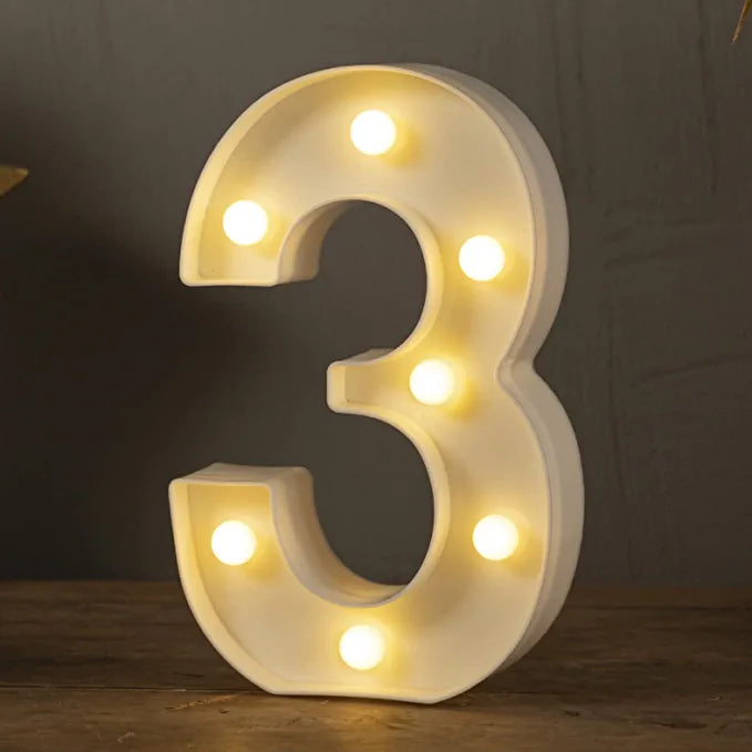 Marquee LED Lights Number - 3