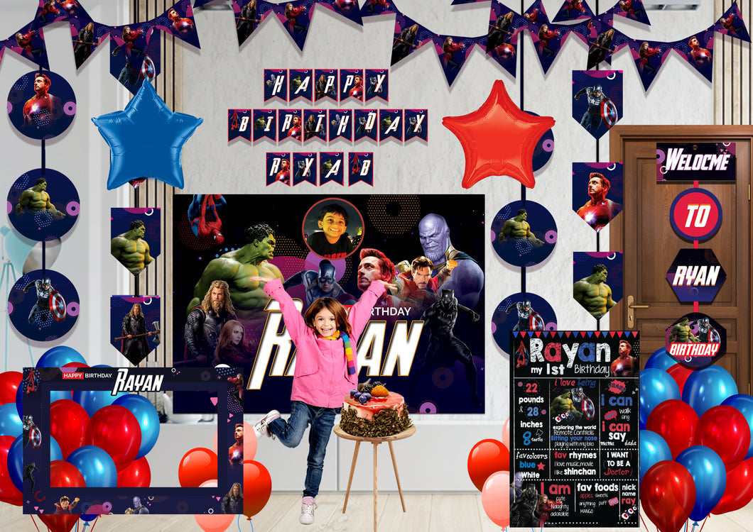 Avenger Theme Birthday Decoration Combo Kit 5
