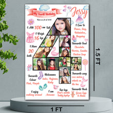 Load image into Gallery viewer, Crafted from high-quality MDF wooden board, this personalized milestone board offers a unique way to capture and display your child&#39;s special moments.
