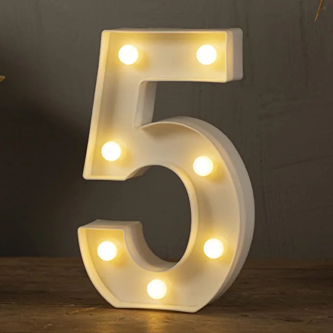 Marquee LED Lights Number - 5
