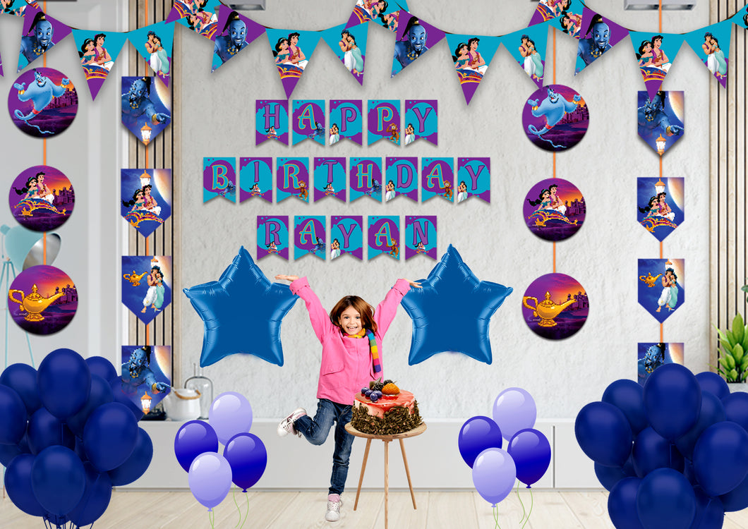 Aladdin Theme Birthday Decoration Combo Kit -699
