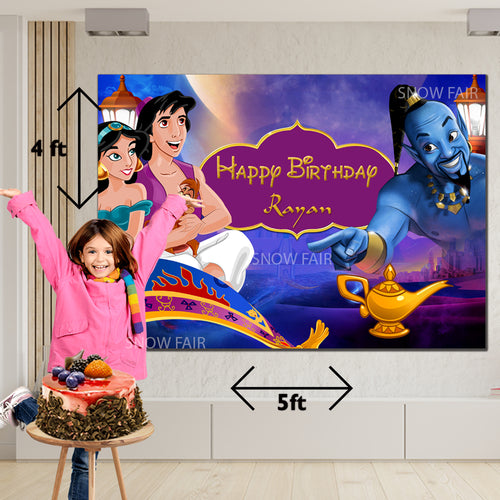 Happy-Birthday-Backdrop-Banner-Aladdin-theme-decoration-happy-birthday-banner-backdrop-banner-1st birthday-online india.