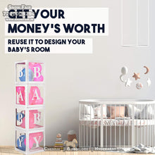 Load image into Gallery viewer, Transparent Balloon BABY BOX for Baby Shower Decorations and Kids Birthday party, Express Delivery All Over India . Book Online At The Best Discounted Offer Price, Budget Friendly, Elite Party Decors, Surprise Party Decors, Indoor And Outdoor Party Decor
