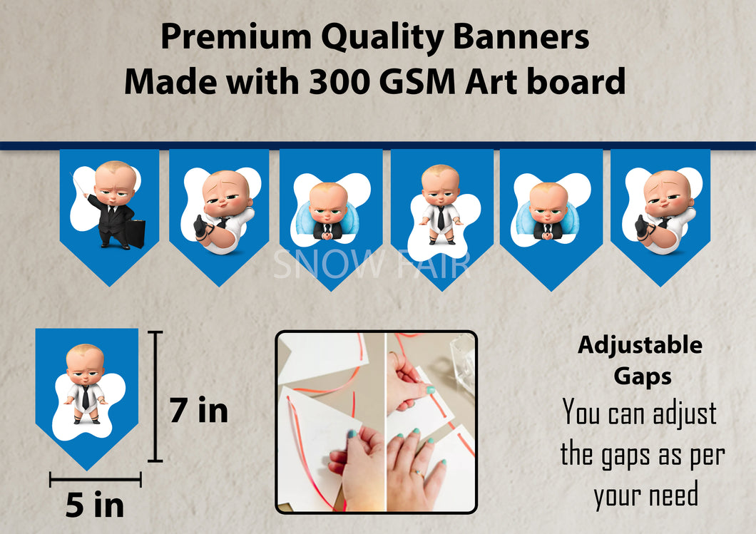 Boss Baby Bunting Banner