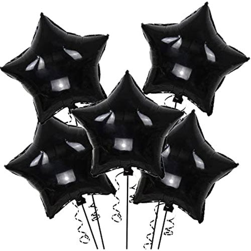 Premium Star foil Balloons balck for Birthday party and all occasions, Express delivery all over india ,Book online at the best discounted offer price, Black Star foil Balloons for birthday decoration ,Black Star foil Balloons decoration , Black Star foil Balloons ,, budget friendly, elite party decors, surprise party decors, indoor and outdoor party decors Edit alt text