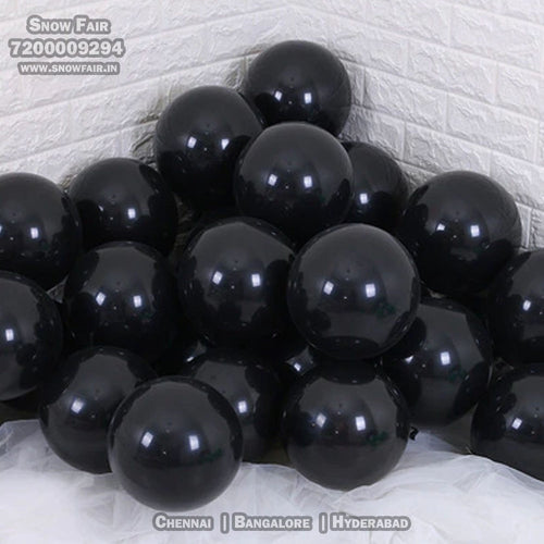 Premium Metallic  BLACK Balloons for Birthday party and all occasions. Express delivery all over india . Book online at the best discounted offer price. BLACKballoon decoration for birthday  , BLACK balloon decoration , BLACK metallic balloons , BLACK balloon decoration, budget friendly, elite party decors, surprise party decors, indoor and outdoor party decor