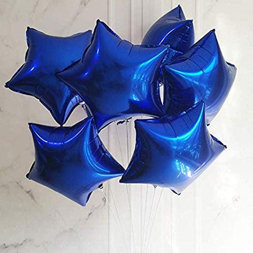 Premium Star foil Balloons Blue for Birthday party and all occasions, Express delivery all over india ,Book online at the best discounted offer price, Blue Star foil Balloons for birthday decoration ,Blue Star foil Balloons decoration ,Blue Star foil Balloons ,, budget friendly, elite party decors, surprise party decors, indoor and outdoor party decors Edit alt text