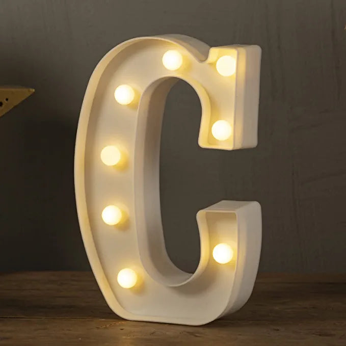 Marquee LED Lights Letter - C