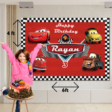 Load image into Gallery viewer, GET THE BEST OF Cars Theme 6*4 BIRTHDAY BACKDROP DECORATIONS AND HAPPY BITHRTHDAY BANNER AND THEME BANNERS ,1ST BIRTHDAY DECORATIONS SIMPLE BIRTHDAY DECORATIONS AT HOME ONLINE FROM OUR STORES. Blaze Cars Theme BACKDROP BANNERS.HAPPY BIRTHDAY BANNER ALL OVER INDIA.
