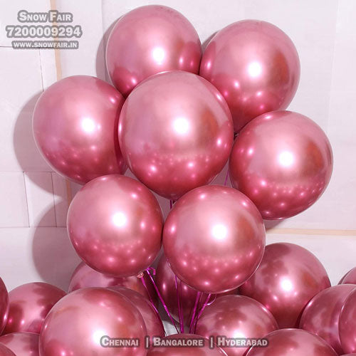 Premium Metallic  Dark pinkBalloons for Birthday party and all occasions. Express delivery all over india . Book online at the best discounted offer price. DARK PINK balloon decoration for birthday  , DARK PINK balloon decoration , DARK PINK metallic balloons , DARK PINK balloon decoration, budget friendly, elite party decors, surprise party decors, indoor and outdoor party decor