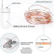 Load image into Gallery viewer, Snow Fair - 3m Battery Powered Decoration Starry String Fairy Lights
