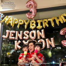 Load image into Gallery viewer, Snow fair premium  Gold Foil letter combo foil balloons customised , customised foil balloons for birthday, customised  Gold Foil letter combofoil balloons, customised letter foil balloons, customised  letter foil balloons, Gold Foil letter combocustomised foil balloons,foil balloons 16 inches, . Book online at the best discounted offer price, elite party decors, surprise party decors, indoor and outdoor party decor
