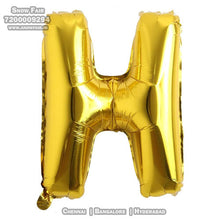 Load image into Gallery viewer, Snow Fair - 16 Inches Gold Color Alphabet Foil Balloons For Birthday Party Decoration
