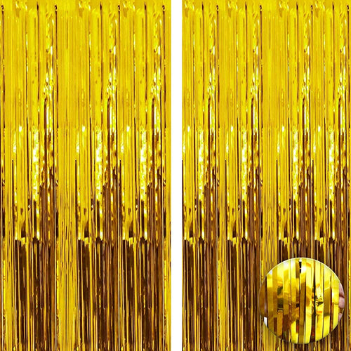Metallic Gold foil curtain, Metallic Foil Fringe, Metallic Foil Tinsel, Metallic Gold foil curtain For Backdrop, Metallic Gold foil curtain For Backdrop For Birthday, Anniversary ,metallic  backdrop for party, Express Delivery All Over India . Book Online at the   Best Discounted Offer Price, Budget Friendly, Elite Party Decors, Surprise Party Decors, Indoor and   Outdoor Party Decor