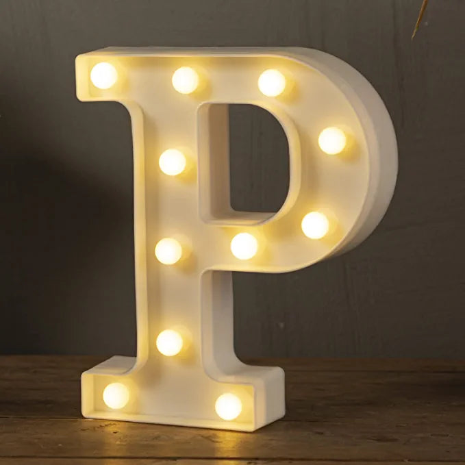 Marquee LED Lights Letter - P