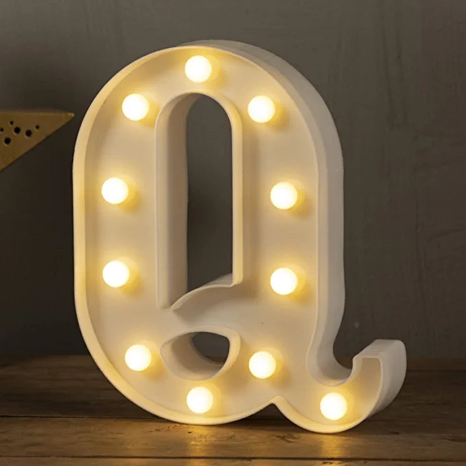 Marquee LED Lights Letter - Q