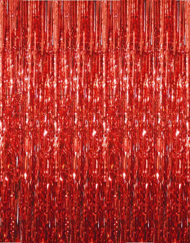 Metallic Red foil curtain, Metallic Foil Fringe, Metallic Foil Tinsel, Metallic Red foil curtain For Backdrop, Metallic Red foil curtain For Backdrop For Birthday, Anniversary ,metallic  backdrop for party, Express Delivery All Over India . Book Online at the   Best Discounted Offer Price, Budget Friendly, Elite Party Decors, Surprise Party Decors, Indoor and   Outdoor Party Decor