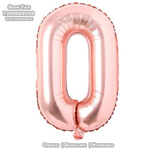 Load image into Gallery viewer, Snow Fair-40 Inches Rose Gold Color Foil Number Balloons for Birthday Party Decoration. Can Float in the air with Helium
