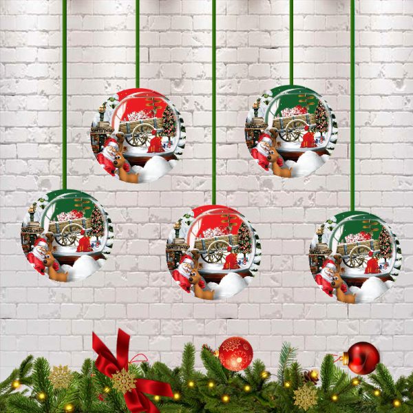 Santa North Pole Christmas Party Danglers