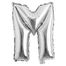 Load image into Gallery viewer, Snow Fair - 16 Inches Silver Color Alphabet Foil Balloons For Birthday Party Decoration
