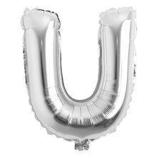 Load image into Gallery viewer, Snow Fair - 16 Inches Silver Color Alphabet Foil Balloons For Birthday Party Decoration
