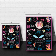 Load image into Gallery viewer, Enter a realm of enchantment with our Fairy Theme Chalkboard Board for Kids&#39; Birthday Party, available for online shopping in India

